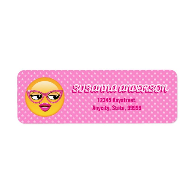 Etiqueta Emoji Flirty Girl ID227 (Frente)