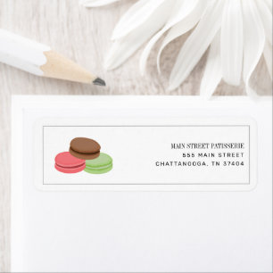 Etiqueta Empresa Francesa Macarons Bakery Patisserie Busine