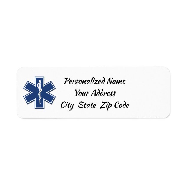 Etiqueta EMS Star of Life (Frente)