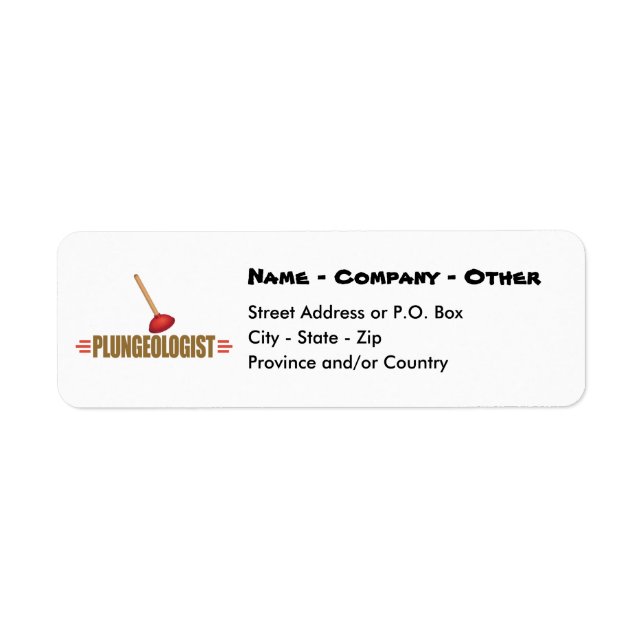Etiqueta Encanamento Engraçado (Frente)
