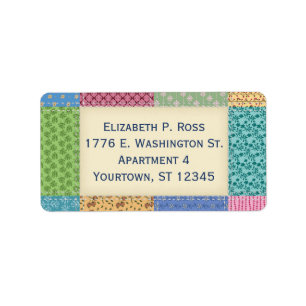 Etiqueta Encerrar Patchwork Personalizada