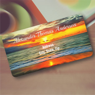 Etiqueta Endereço Bandera Bay Sunset 1738