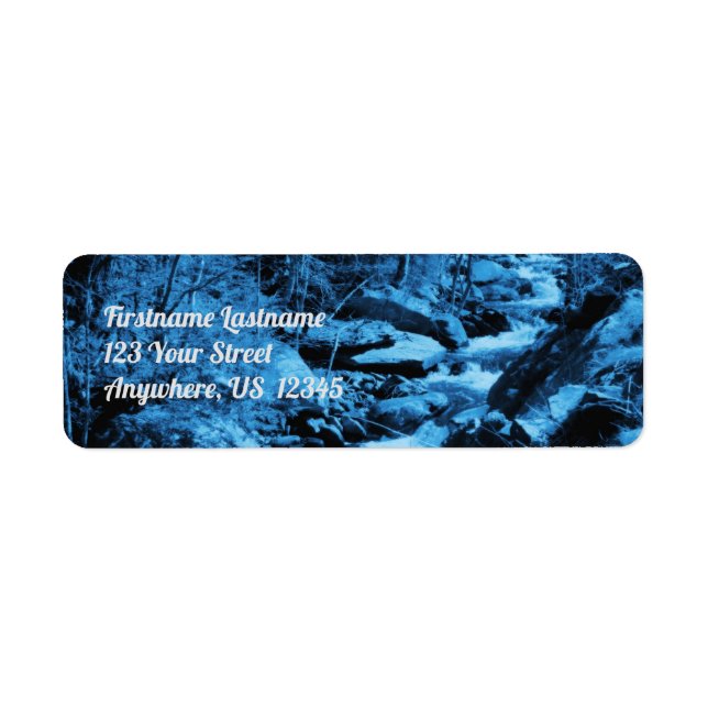 Etiqueta Endereço de Arte Brook Fantasy (Frente)