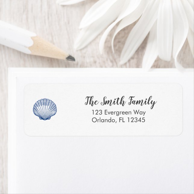 Etiqueta Endereço de Arte de Pintura no Oceano Azul (Insitu)