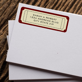 Etiqueta Endereço de Casamento do Estúmulo de Bilhetes do C