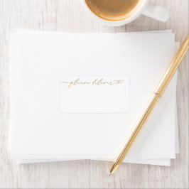 Etiqueta Endereço de Coleção de Casamentos Geométricos Gree