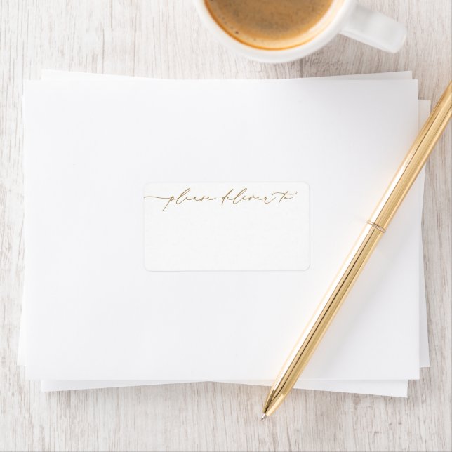 Etiqueta Endereço de Coleção de Casamentos Geométricos Gree (Insitu)