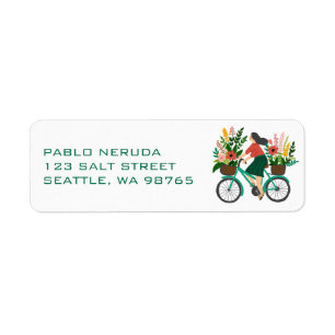 Etiqueta Endereço de Correio PERSONALIZADO da Bicicleta de