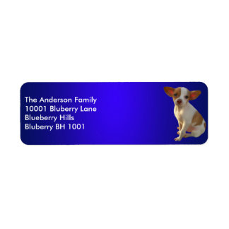 Etiqueta Endereço de Devolução Blue Label Chihuahua