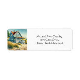 Etiqueta Endereço de devolução da Beach House