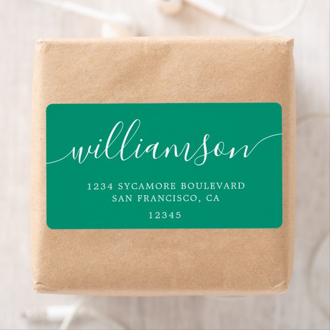 Etiqueta Endereço de devolução da família Emerald Green Mod (Insitu)
