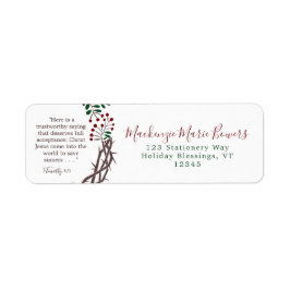 Etiqueta Endereço de Devolução da Linha de Escritura de Nat