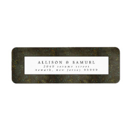 Etiqueta Endereço de devolução das Estrelas Silver Douradas