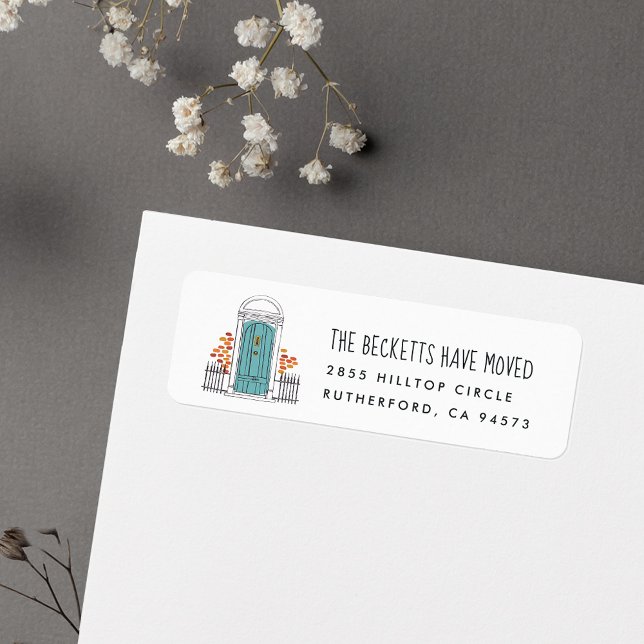 Etiqueta Endereço de Devolução de Anúncio de Movimentação d (Criador carregado)