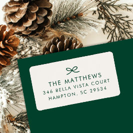 Etiqueta Endereço de devolução de Arco Mínimo Moderno Desen