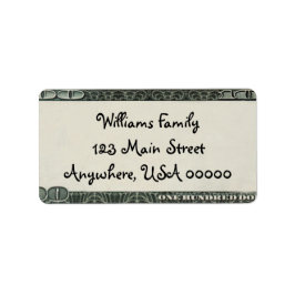 Etiqueta Endereço de devolução de caixa