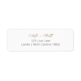 Etiqueta Endereço de devolução de Chá de fraldas Branco min