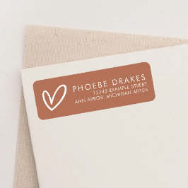 Etiqueta Endereço de devolução de Chás de panela Minimalist