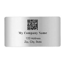 Etiqueta Endereço de devolução de código qr de atividade pr