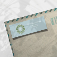 Endereço de devolução de feriado monograma monogra