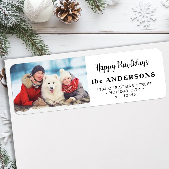 Etiqueta Endereço de devolução de fotos personalizadas mode (Criador carregado)