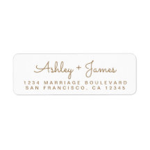 Endereço de Devolução de Nomes de Script Dourado