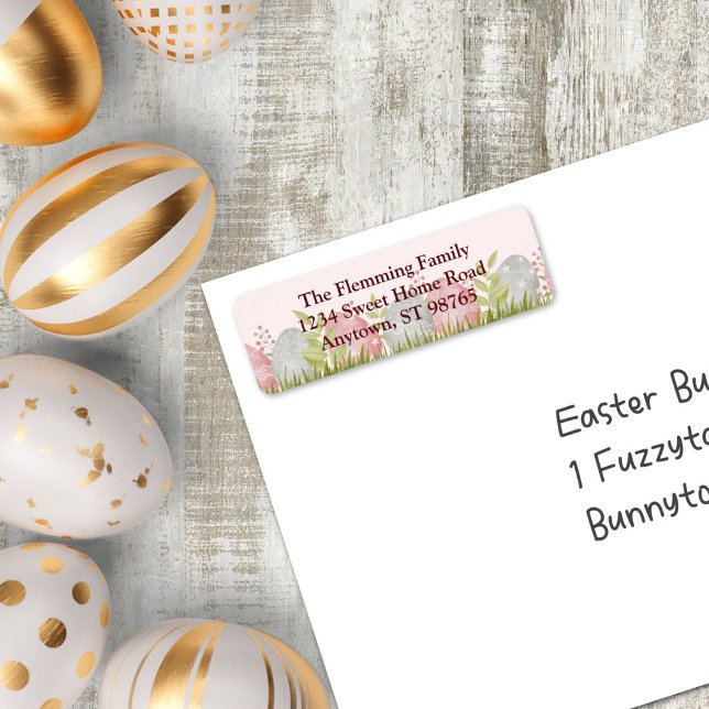 Etiqueta Endereço de devolução de Páscoa personalizável do  (Egg-stra Sweet Customizable Easter Egg Return Address Label)