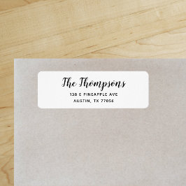 Etiqueta Endereço de Devolução de Script da Família Persona