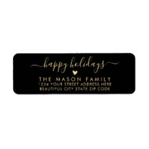 Endereço de devolução de script de feriados felize