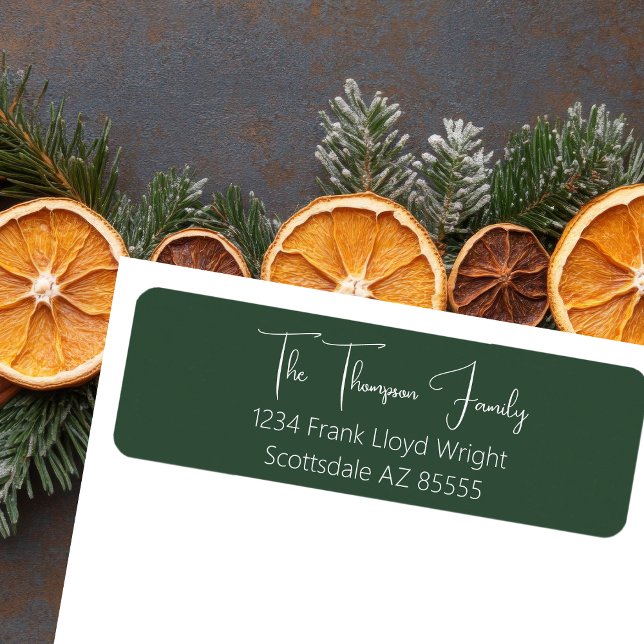 Etiqueta Endereço de devolução de script de Moss Elegante m (Criador carregado)