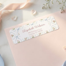 Endereço de Devolução do Chá de Bebê Baby in Bloom