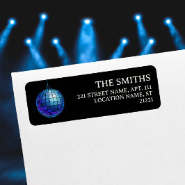 Etiqueta Endereço de devolução do Disco Ball Halloween