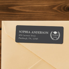 Etiqueta Endereço de devolução do Laurel Wreath Personalizá