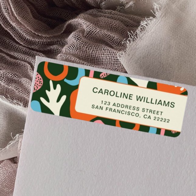 Etiqueta Endereço de devolução do padrão Abstrato de na mod (Criador carregado)