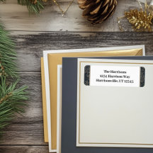 Endereço de devolução Dourado e Marinho Holly