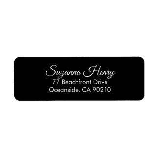 Etiqueta Endereço de devolução _elegante endereço de devolu