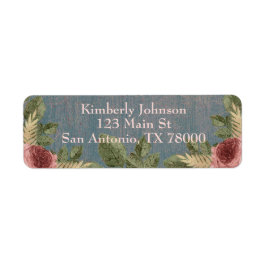 Etiqueta Endereço de devolução flexível da Vintage personal