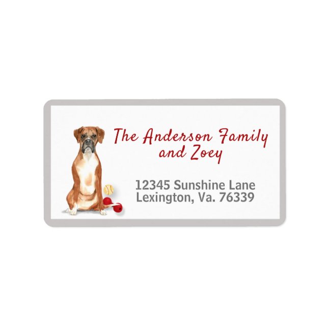 Etiqueta Endereço de devolução inicial dos brinquedos in a  (Frente)