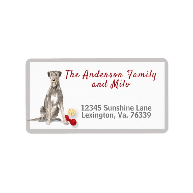 Etiqueta Endereço de devolução para casa dos brinquedos em  (Frente)