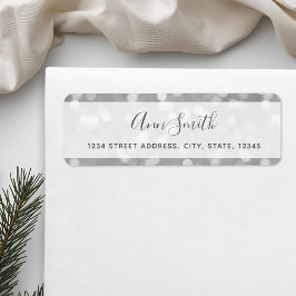 Etiqueta Endereço de Devolução Personalizado com Bokeh Prat