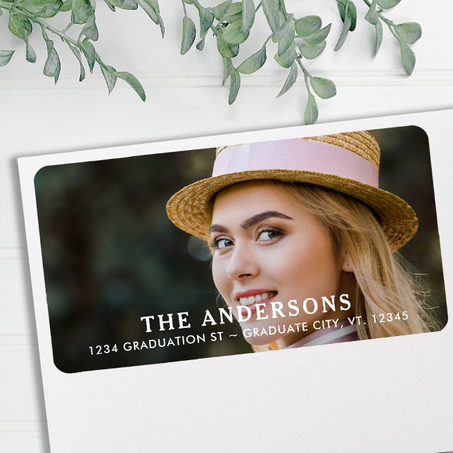 Etiqueta Endereço de devolução personalizado de foto do For (Criador carregado)