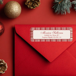 Etiqueta Endereço de Devolução PERSONALIZADO de Natal da Xa