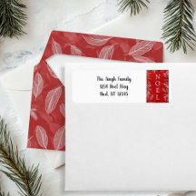 Endereço de devolução Red "Noel"