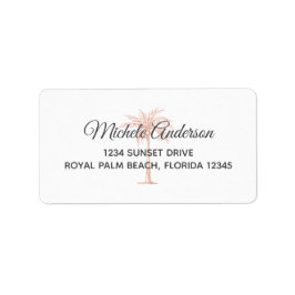 Etiqueta Endereço de Devolução RSVP de Casamento de Árvore