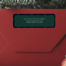 Endereço de devolução Rustic Classic Tartan