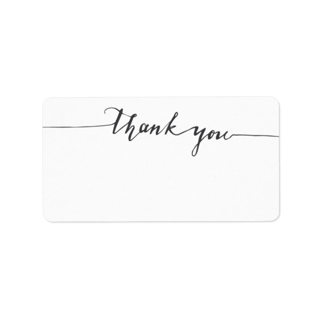 Etiqueta Endereço de Entrada de Vazio de Caligrafia de obri (Frente)