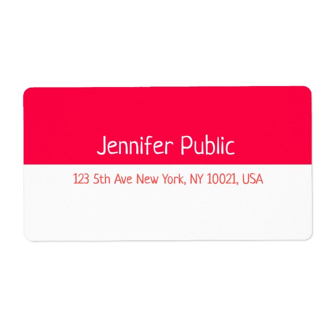 Etiqueta Endereço de Entrega de Manuscrito em Branco no Nat (Frente)