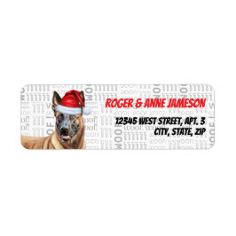 Etiqueta Endereço de Férias de Cão Malinois, na Bélgica, Na