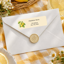 Endereço de retorno amarelo limão