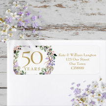Endereço de Retorno de Aniversário de 50 Anos de C